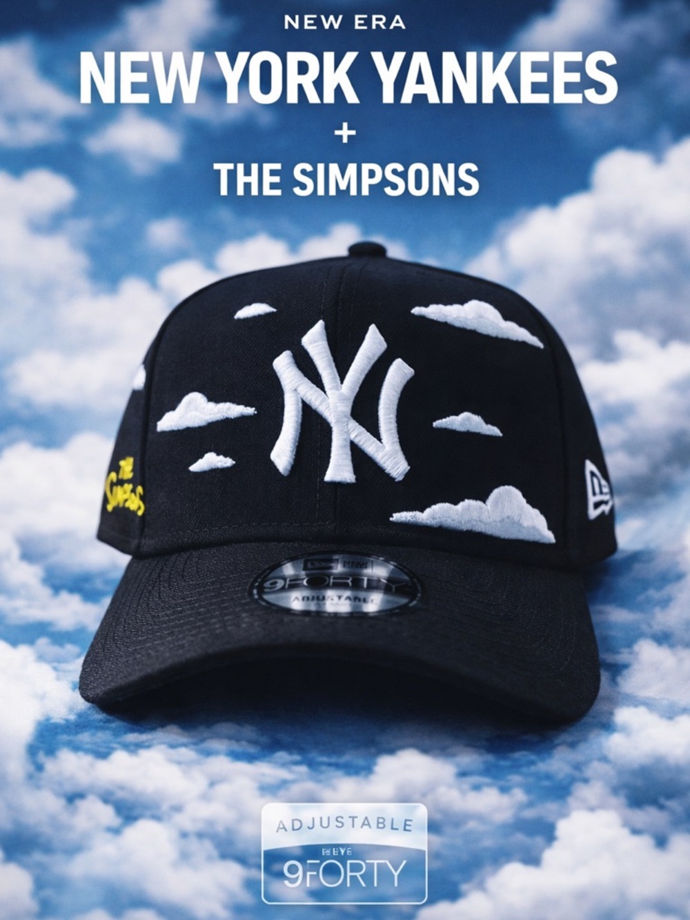 New Era NY Yankees Simpsons Cloud 9FORTY Hat Black Strapback OSFM NWT Rare